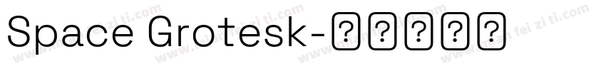 Space Grotesk字体转换